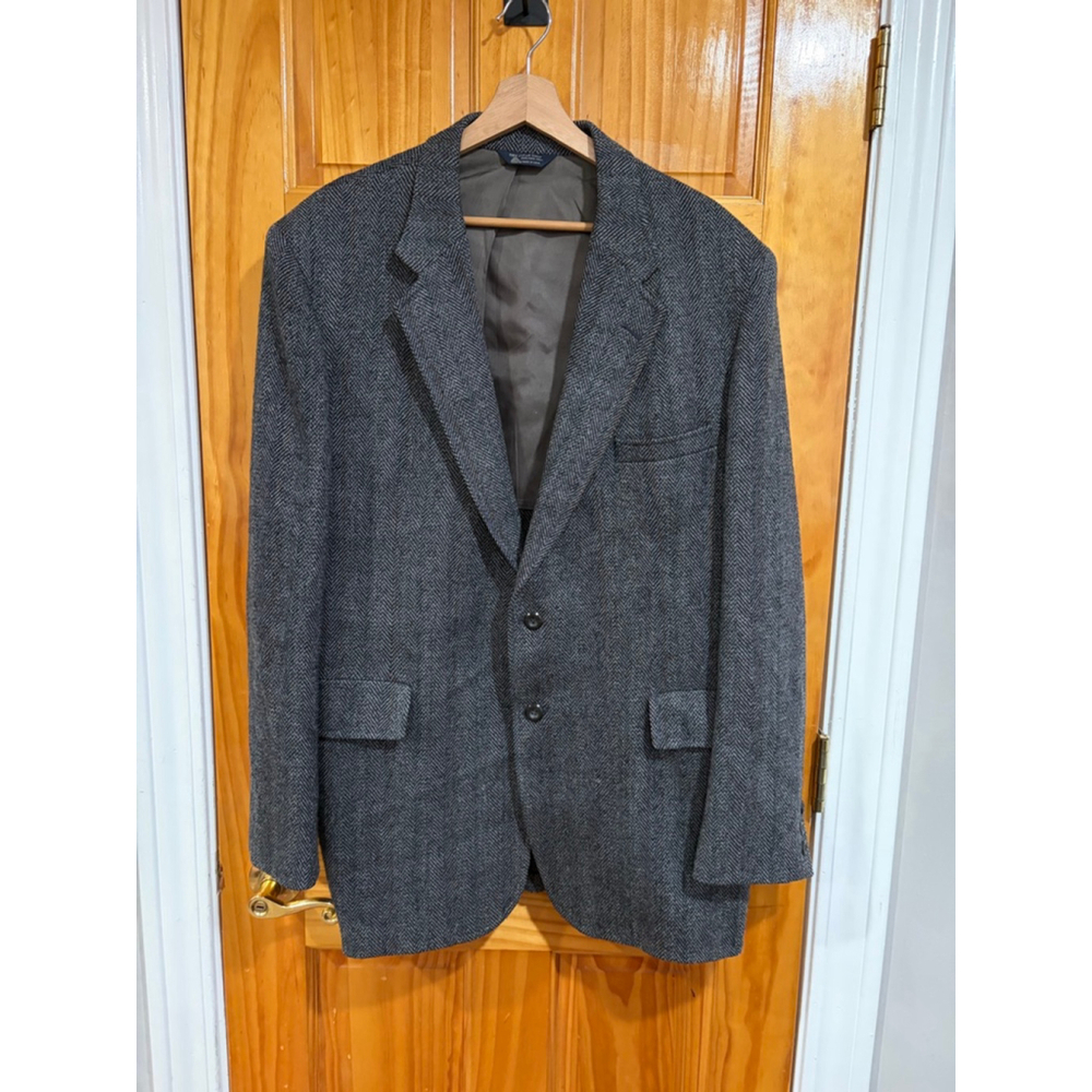 Kuppenheimer Tweed Wool Blazer Herringbone Men’s Vintage Sport Coat
